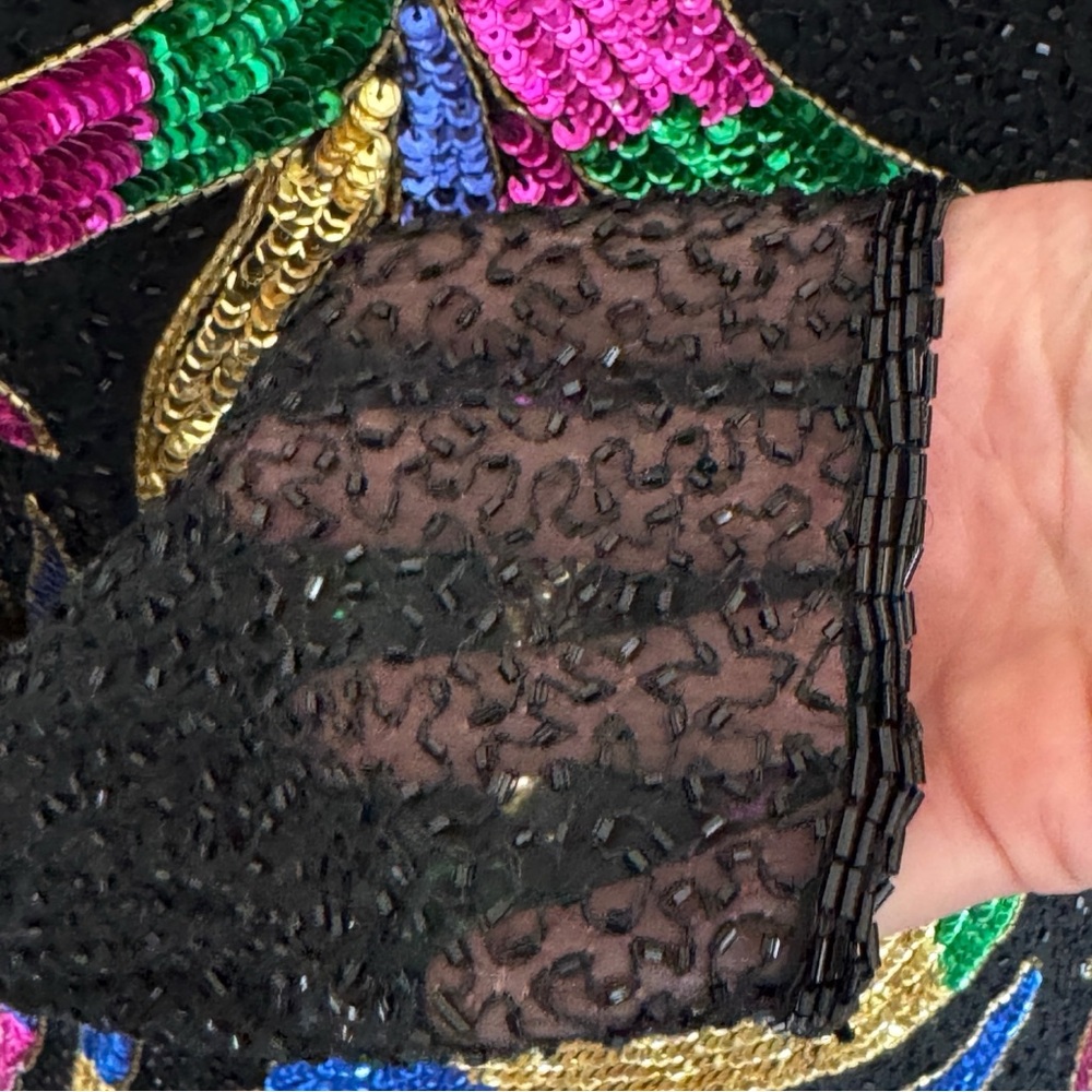 Vintage Colorful Sequin Dress - Picture 6 of 10
